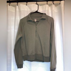 90 degree by reflex - size small - Olive Green Quarter Zip Pullover